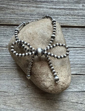 Load image into Gallery viewer, Bow Sterling Silver Pearls Bead Bracelet. 7 Inch. Gift