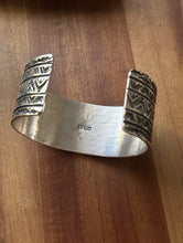 Load image into Gallery viewer, Tsosie White TO Sterling Silver Thunderbird Cuff Bracelet Navajo Gift