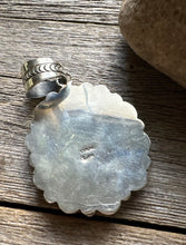 Load image into Gallery viewer, Native American Sterling Silver Orange Spiny Oyster Cluster Pendant Tillie T Jon