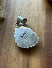 Load image into Gallery viewer, Navajo Sterling Silver Number 8 Turquoise Handmade Pendant K Yazzie Gift