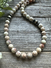 Load image into Gallery viewer, Sterling Silver Wild Horse Round Bead Necklace. 18 inch
