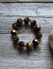 Load image into Gallery viewer, Tigers Eye 7 Inch Stretch Elastic Stretchy Bead Bracelet Gift