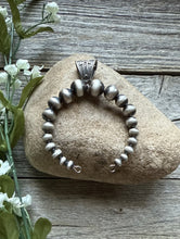 Load image into Gallery viewer, Sterling Silver Pearls Naja Bead Pendant 5mm-12mm 2.5 Inch