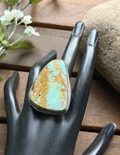 Load image into Gallery viewer, Navajo Native Sterling Silver Number 8 Turquoise Adjustable Ring Leslie Nez Gift