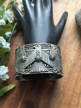 Load image into Gallery viewer, Sunshine Reeves Sterling Silver Thunderbird Cuff Bracelet Navajo