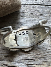 Load image into Gallery viewer, Vintage Pawn Navajo Sterling Silver Blue Turquoise Cluster Cuff Bracelet JW