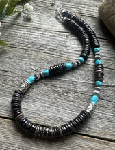 Load image into Gallery viewer, Sugilite Sleeping Beauty Turquoise Sterling Silver Nuggets Bead Necklace 18 inch