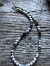 Load image into Gallery viewer, Tommy Rosita Singer T R Sterling Silver Multi Stone Choker Bead Necklace 15 Inch
