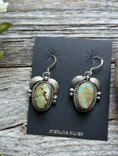 Load image into Gallery viewer, Navajo Sterling Silver Royston Turquoise Earrings C Yazzie