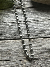 Load image into Gallery viewer, Sterling Silver 6mm Pearls Rosary Bead Necklace. 22 Inch.