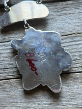 Load image into Gallery viewer, Navajo Sterling Silver White Buffalo Turquoise Lariat Necklace Set Mary Ellen