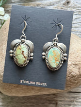 Load image into Gallery viewer, Navajo Sterling Silver Royston Turquoise Earrings C Yazzie