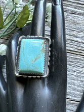 Load image into Gallery viewer, Native American Sterling Silver Turquoise Ring. Size 9 Gift