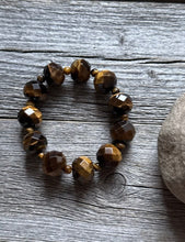 Load image into Gallery viewer, Tigers Eye 7 Inch Stretch Elastic Stretchy Bead Bracelet Gift