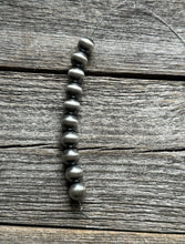 Load image into Gallery viewer, 925 Sterling Silver “Navajo Style” 10mm Pearl Seamless Loose Beads Lot of 10