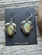 Load image into Gallery viewer, Navajo Sterling Silver Royston Turquoise Earrings C Yazzie
