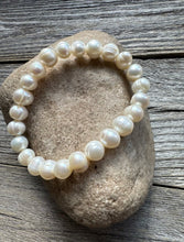 Load image into Gallery viewer, Freshwater Pearl 7 Inch Stretch Bead Bracelet Gift Southwestern