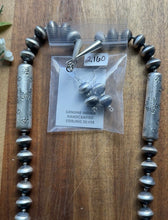 Load image into Gallery viewer, Southwestern Sterling Silver Saucer Bead Necklace. 28 inch. Gift