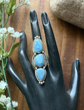 Load image into Gallery viewer, Native American Sterling Silver Golden Hill Turquoise Ring. Size 10 E M Linkin