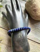 Load image into Gallery viewer, Lapis Lazuli 7 Inch Stretch Bead Bracelet Gift Southwestern