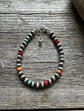 Load image into Gallery viewer, Multi Stone 6mm 7 Inch 925 Sterling Silver Pearls Bead Bracelet