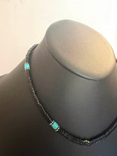 Load image into Gallery viewer, Men’s sterling silver black onyx necklace 18 inch