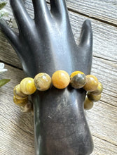 Load image into Gallery viewer, Bumblebee Jasper 7 Inch Stretch Bead Bracelet Gift Southwestern