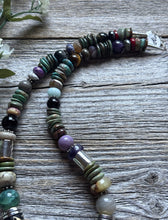 Load image into Gallery viewer, Tommy Rosita Singer T R Sterling Silver Green Turquoise Bead Necklace 20 Inch