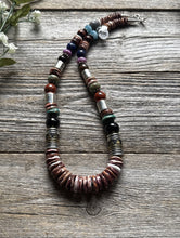 Load image into Gallery viewer, Tommy &amp; Rosita Singer T R Sterling Silver Purple Spiny Oyster Bead Necklace 20