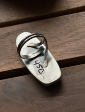 Load image into Gallery viewer, Navajo Native Sterling Silver Number 8 Turquoise Adjustable Ring Leslie Nez Gift