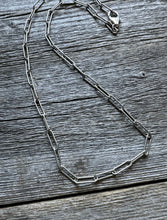 Load image into Gallery viewer, Unisex Mens 925 Sterling Silver Link Chain Necklace 20 Inch