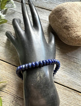 Load image into Gallery viewer, Lapis Lazuli 7 Inch Stretch Bead Bracelet Gift Southwestern