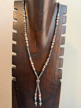 Load image into Gallery viewer, Sterling silver pink conch bead necklace 32 inch