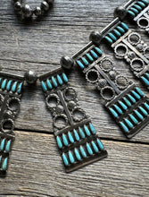 Load image into Gallery viewer, Native American Navajo Sterling Silver Turquoise Pearls Bead Necklace L By Joe