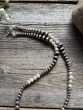 Load image into Gallery viewer, Freshwater Pearls Multi Graduated Sterling Silver Bead Necklace 18 inch 4mm -8mm