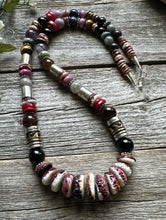 Load image into Gallery viewer, Tommy &amp; Rosita Singer T R Sterling Silver Purple Spiny Oyster Bead Necklace 28”