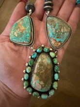 Load image into Gallery viewer, Navajo sterling silver Roystone turquoise necklace KY