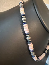 Load image into Gallery viewer, Sterling silver pink conch bead necklace 18inch