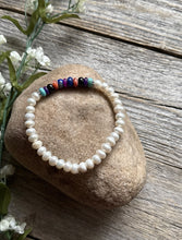 Load image into Gallery viewer, Freshwater Pearls Multi Stone 6.5 Inch Stretch Elastic Stretchy Bead Bracelet