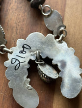 Load image into Gallery viewer, Navajo Sterling Silver Sonoran Gold Golden Hills Turquoise Lariat Naja Necklace