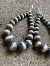 Load image into Gallery viewer, Sterling Silver Graduated Pearls Bead Earrings. 5mm-12mm