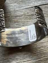 Load image into Gallery viewer, Sunshine Reeves 925 Sterling Silver Star Stamped Cuff Bracelet Native American