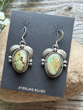 Load image into Gallery viewer, Navajo Sterling Silver Royston Turquoise Earrings C Yazzie