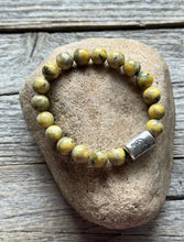Load image into Gallery viewer, Kokopelli Bumblebee Jasper 7 Inch Stretch Stretchy Elastic Bead Bracelet Gift
