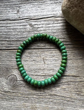 Load image into Gallery viewer, Green Turquoise 7 Inch Stretch Bead Bracelet Gift Southwestern