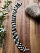 Load image into Gallery viewer, Multi Strand Choker Sterling Silver 5mm Pearls Bead Necklace. 16 Inch. Gift