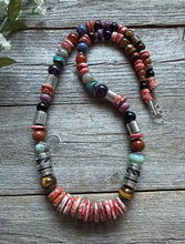 Load image into Gallery viewer, Tommy &amp; Rosita Singer T R Sterling Silver Red Spiny Oyster Bead Necklace 28”