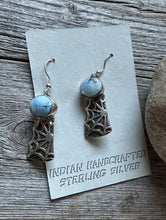 Load image into Gallery viewer, Navajo 925 Sterling Silver Golden Hill Turquoise Earrings Joe Paul Southwestern
