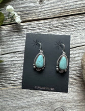 Load image into Gallery viewer, Navajo Native American Sterling Silver Turquoise Earrings KY