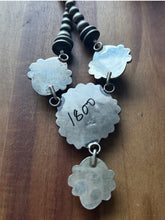 Load image into Gallery viewer, Navajo Sterling Silver Blue Turquoise Lariat Pearls Bead Chain Necklace RY